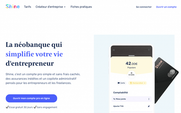 opinion sur shine neobanque pro