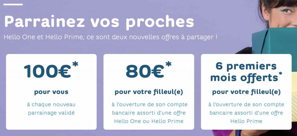 Offre de parrainage Hello Bank