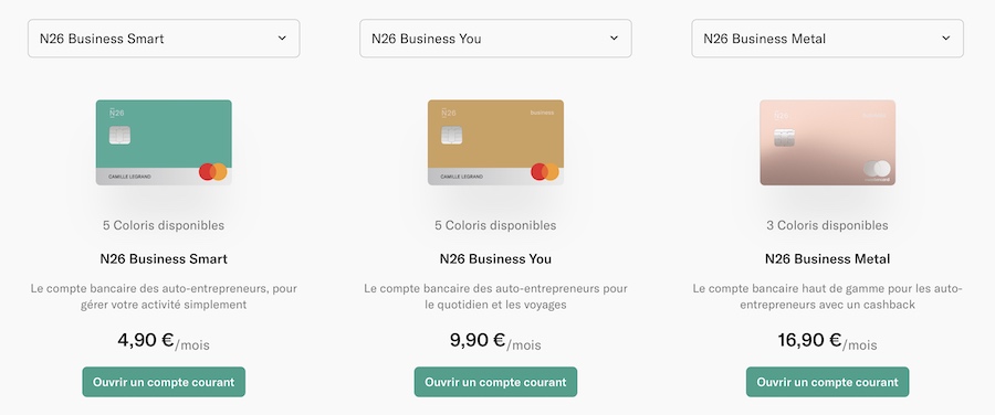 N26 compte business